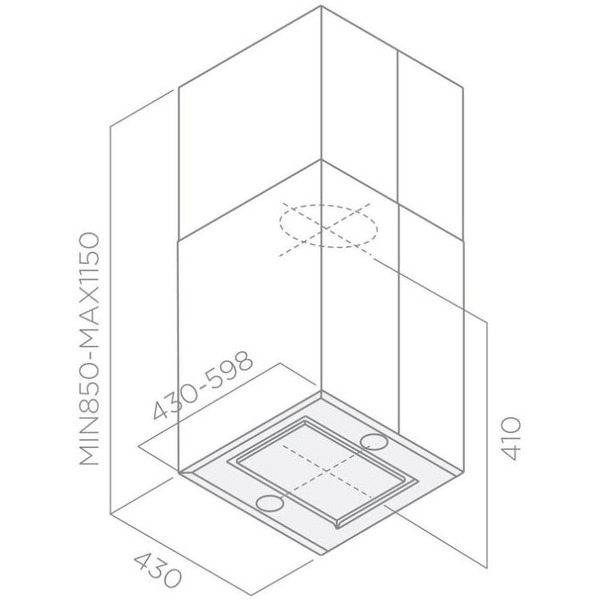 Кухонная вытяжка Elica Kuadra Island IX/A/43