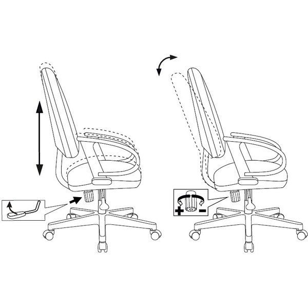 Кресло Бюрократ CH-300 (черный)