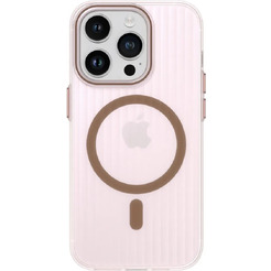 Задняя накладка CASE Translucent Strip Apple iPhone 14 Pro (золотой)