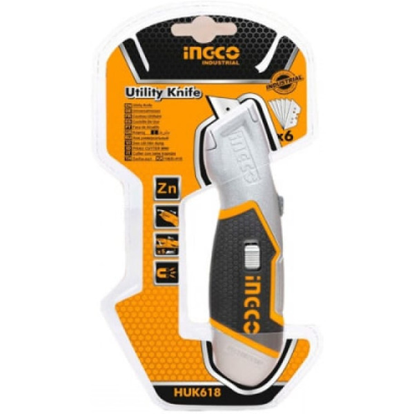 Нож канцелярский INGCO HUK6128