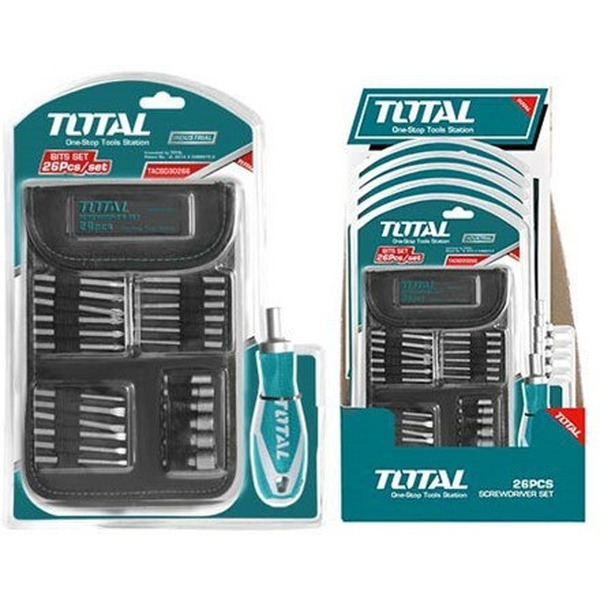 Отвертка с набором Total TACSD30266