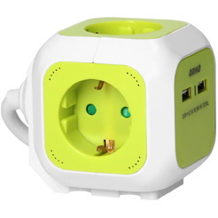 Удлинитель куб Orno OR-AE-13144-W.L (лимонно-белый)