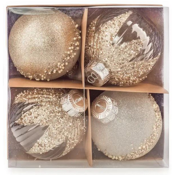 Набор новогодних шаров Ausini B8032GD