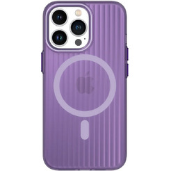 Задняя накладка CASE Translucent Strip Apple iPhone 13 Pro (фиолетовый)