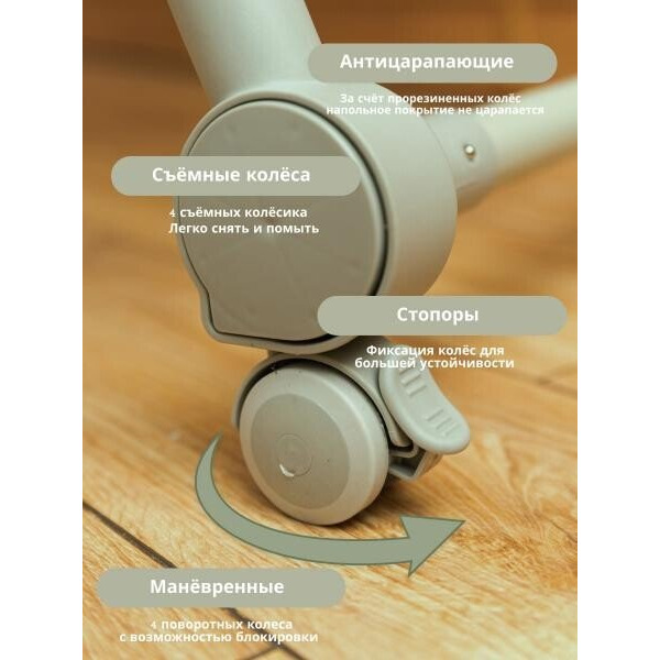 Стульчик для кормления VipBaby Milan (olive)