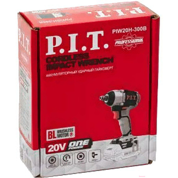 Гайковерт P.I.T. PIW20H-300B (без АКБ и ЗУ)
