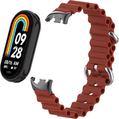 Ремешок Bingo Ocean для XIAOMI Mi Band 8 Бордовый
