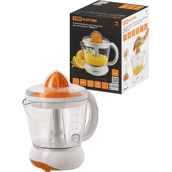 Соковыжималка для цитрусовых TDM ELECTRIC Фреш 1 (SQ4004-0001) оранжевый