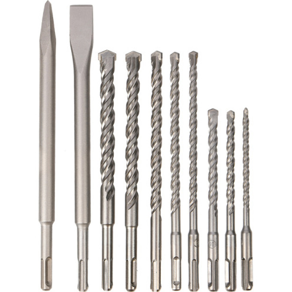 Набор буров и зубил Deli EDH-YCZ010-EH1 (10 шт)