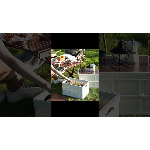 Органайзер складной со столиком и ручками Happy Home HH-002 (зеленый) 50л.