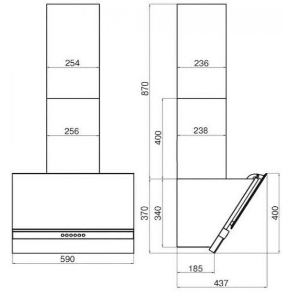 Вытяжка Faber Beryl WH A60 110.0383.024