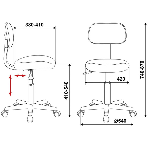 Кресло Бюрократ CH-1201NX/GREY (серый)