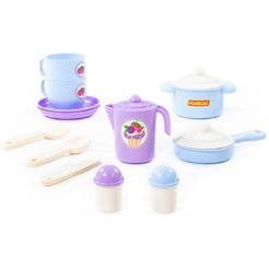 Набор игрушечной посуды Полесье Хозяюшка 80110 (на 2 персоны)