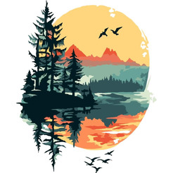 Картина по номерам WIZARDI MINI312 "Reflection" 12 цв., 13*16