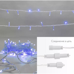 Гирлянда светодиодная NEON-NIGHT Нить 10м 100 LED СИНИЙ без шнура 305-183