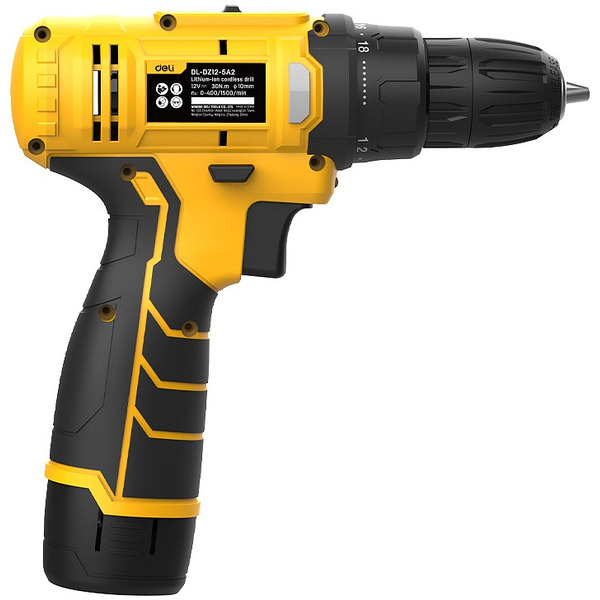 Дрель-шуруповерт Deli DZ12-5A2
