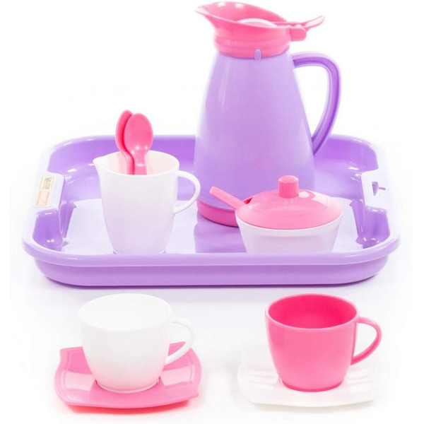 Набор детской посуды Полесье "Алиса" на 2 персоны (Pretty Pink)