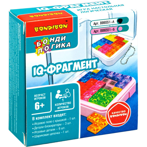 Настольная игра Bondibon IQ-Фрагмент ВВ6551-А
