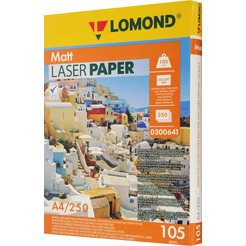Фотобумага Lomond матовая двусторонняя А4 105 г/кв.м. 250 листов (0300641)