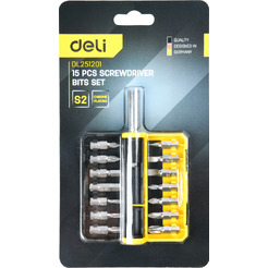 Отвертка с битами Deli EDL251201