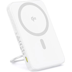 Внешний аккумулятор Baseus PicoGo Qi2 Magnetic Power Bank 5000mAh 20W (белый)