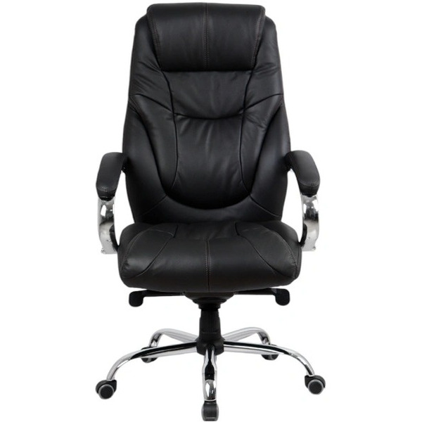 Кресло офисное Kingstyle HL-6 Tonpo NL Chrome (натуральная кожа, черный)