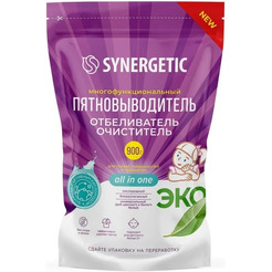 Отбеливатель-пятновыводитель SYNERGETIC для тканей и поверхностей 0.9 кг