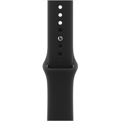 Умные часы Apple Watch Series 12 46 мм MJEL4X/A (алюминиевый корпус, черный/черный, спортивный силиконовый ремешок M/L)
