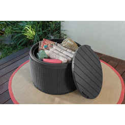 Сундук садовый пластиковый CIRCA RATTAN BOX 260231 (графит)
