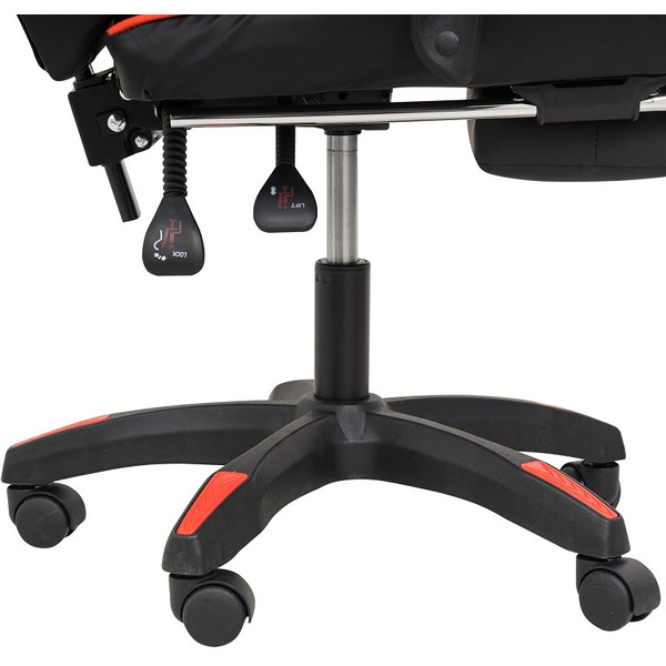 Игровое кресло Calviano 1583 (черно-красное, вибромассажное)