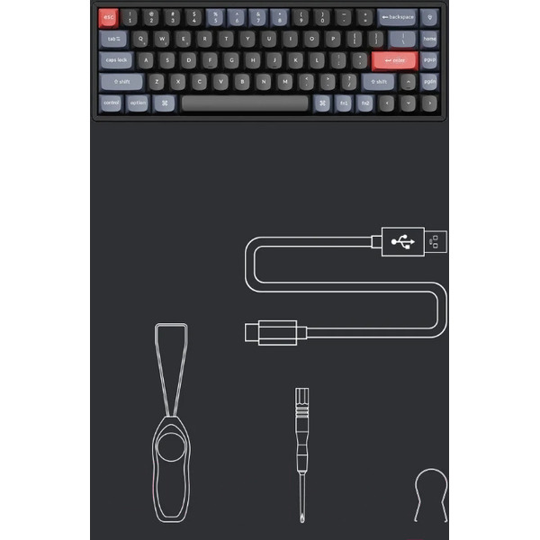Клавиатура Keychron K6 Pro Red Switch (K6P-J1)