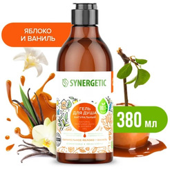 Гель для душа SYNERGETIC Карамельное яблоко и ваниль 380мл