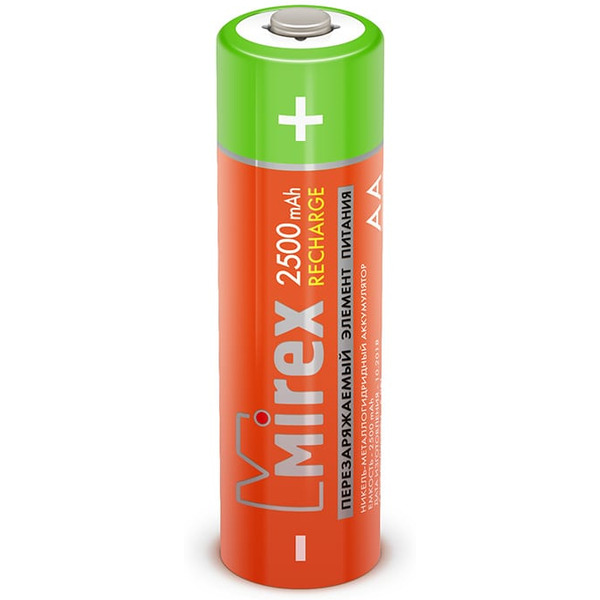 Аккумулятор Mirex AA 2500mAh 2 шт 23702-HR6-25-E2
