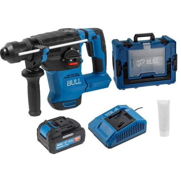Аккумуляторный перфоратор BULL CBH 1826 Xcase, XLTpro (1x4 А*ч, з/у)