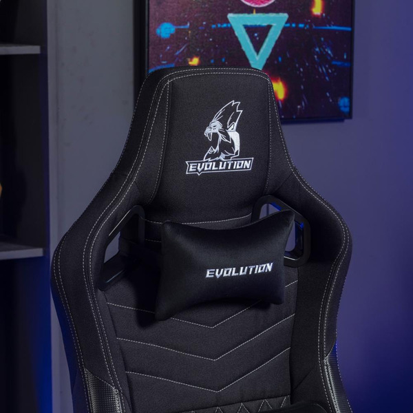 Игровое кресло Evolution Nomad PRO (черный/белый)
