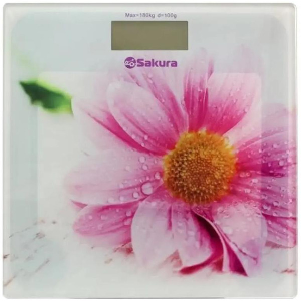Напольные весы Sakura SA-5072GW (герберы)