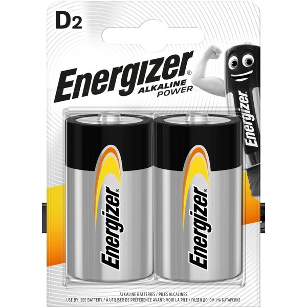 Батарейки Energizer Alkaline Power D (LR20) 2 шт
