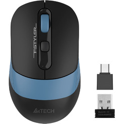 Мышь A4Tech Fstyler FG10CS Air (черный/синий)