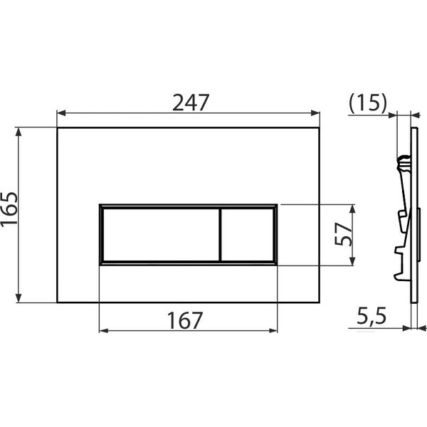 Панель смыва Alcaplast M570