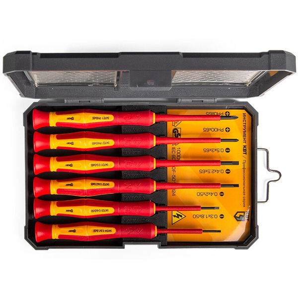 Набор диэлектрических отверток КВТ НИО-06 мини ПРОФИ