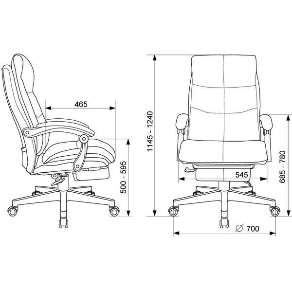Офисное кресло Бюрократ CH-824MSG-BF (черный)