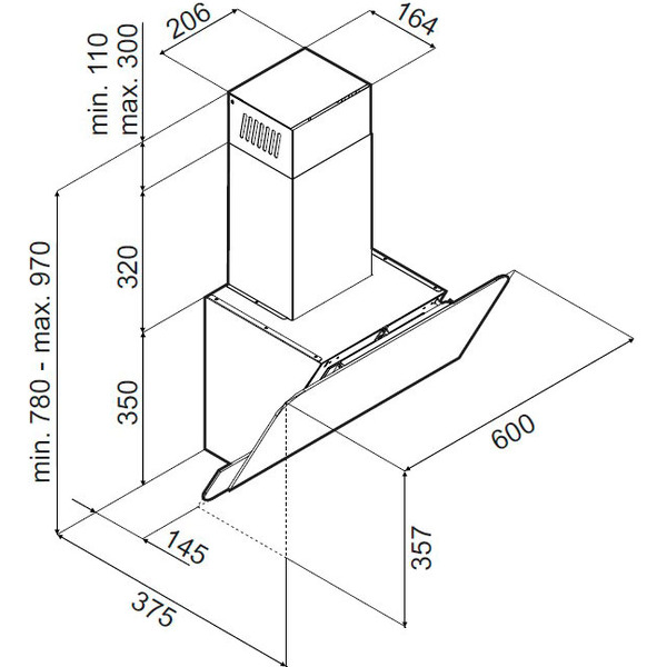 Кухонная вытяжка Maunfeld Dream 60 (черный)