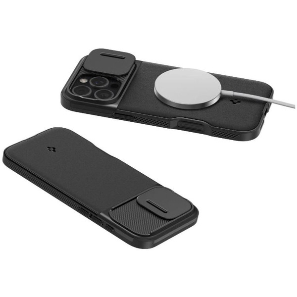 Чехол для телефона Spigen Optik Armor Mag Magsafe для iPhone 16 Pro Max ACS08015 (черный)