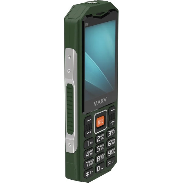 Мобильный телефон Maxvi T19 + ЗУ WC-112 (зеленый)