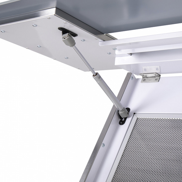 Кухонная вытяжка MAUNFELD Mersey 90 (нержавеющая сталь\белое стекло)