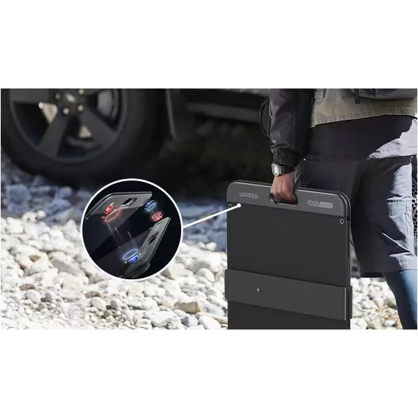 Солнечная панель Ugreen Solar Panel 200 Вт SC200 15114 (темно-серый)