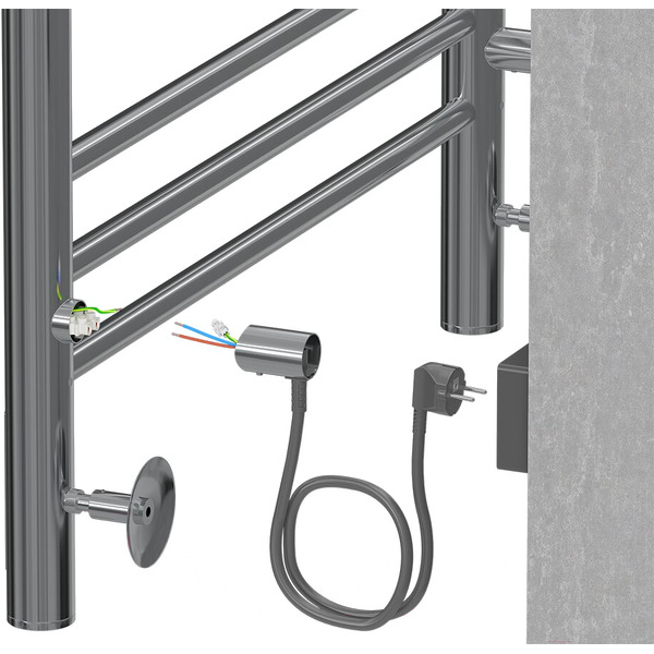 Полотенцесушитель TERMINUS Аврора П6 400x650 нп электро (хром)