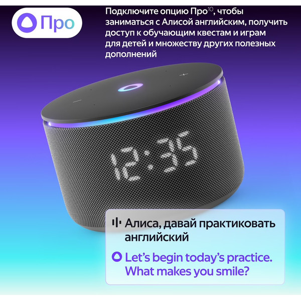 Умная колонка Яндекс.Станция Мини 3 Про (YNDX-00059BLK) черный