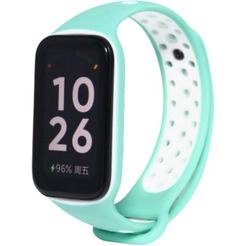 Ремешок Bingo Sport для XIAOMI Redmi Smart Band 2 Светло-зеленый с белым