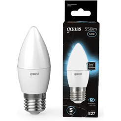 Лампа Gauss LED Candle 6,5W E27 4100K 103102207